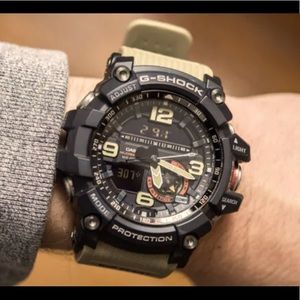 Casio G-shock Gg1000 MUDMASTER Twin Sensor Compass Beige 200m Watch